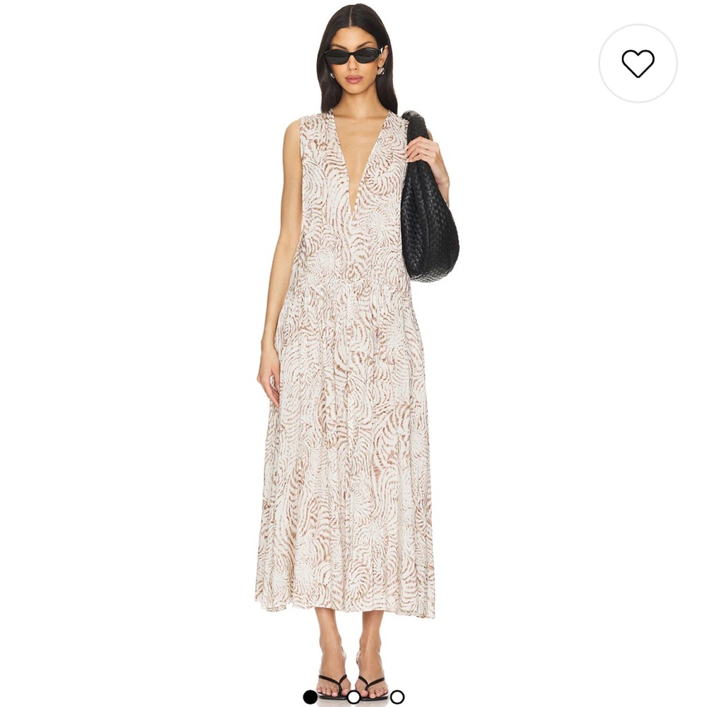 Anine Bing Mia Sand Seashell Dress